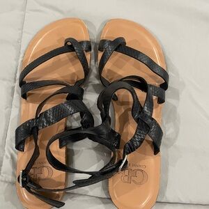 Gianni Bini Black Minimalist Sandals